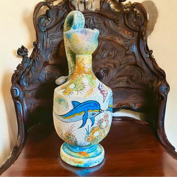 Minoan Style (c.1500 B.C.) Handmade Greek Jug Vase - Picture 4 of 13